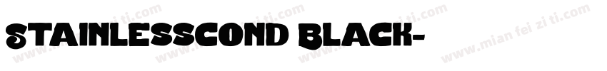 Stainlesscond Black字体转换